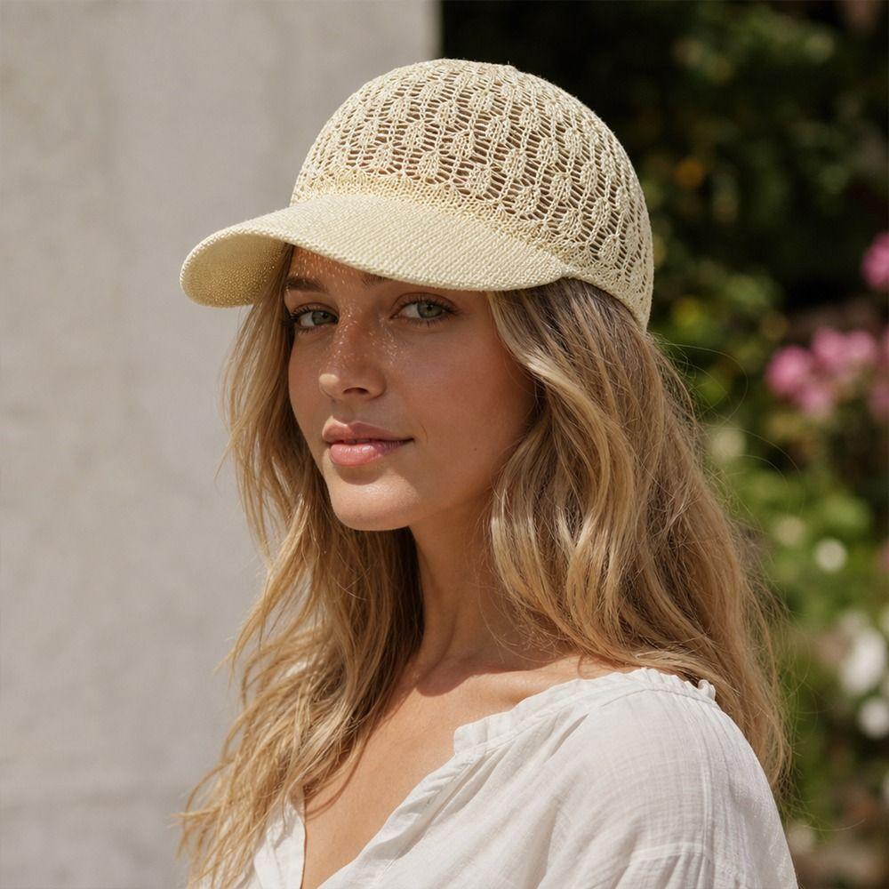 Solid Color Women's Peaked Cap Breathable Duck Tongue Cap Fashion Accessory Baseball Cap Summer