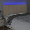 VidaXL LED Headboard Bedroom Furniture Double Bed Accessory Head of Bed Frame Interior Cream 3122689