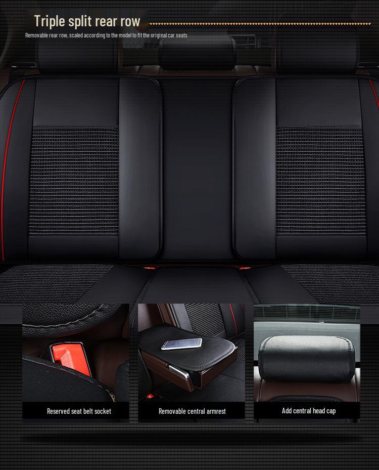 Ice Silk Full Cover Car Seat Cushion Set for Civic, Cruze, Corolla, Haval M6F7, MG ZS, Accord.