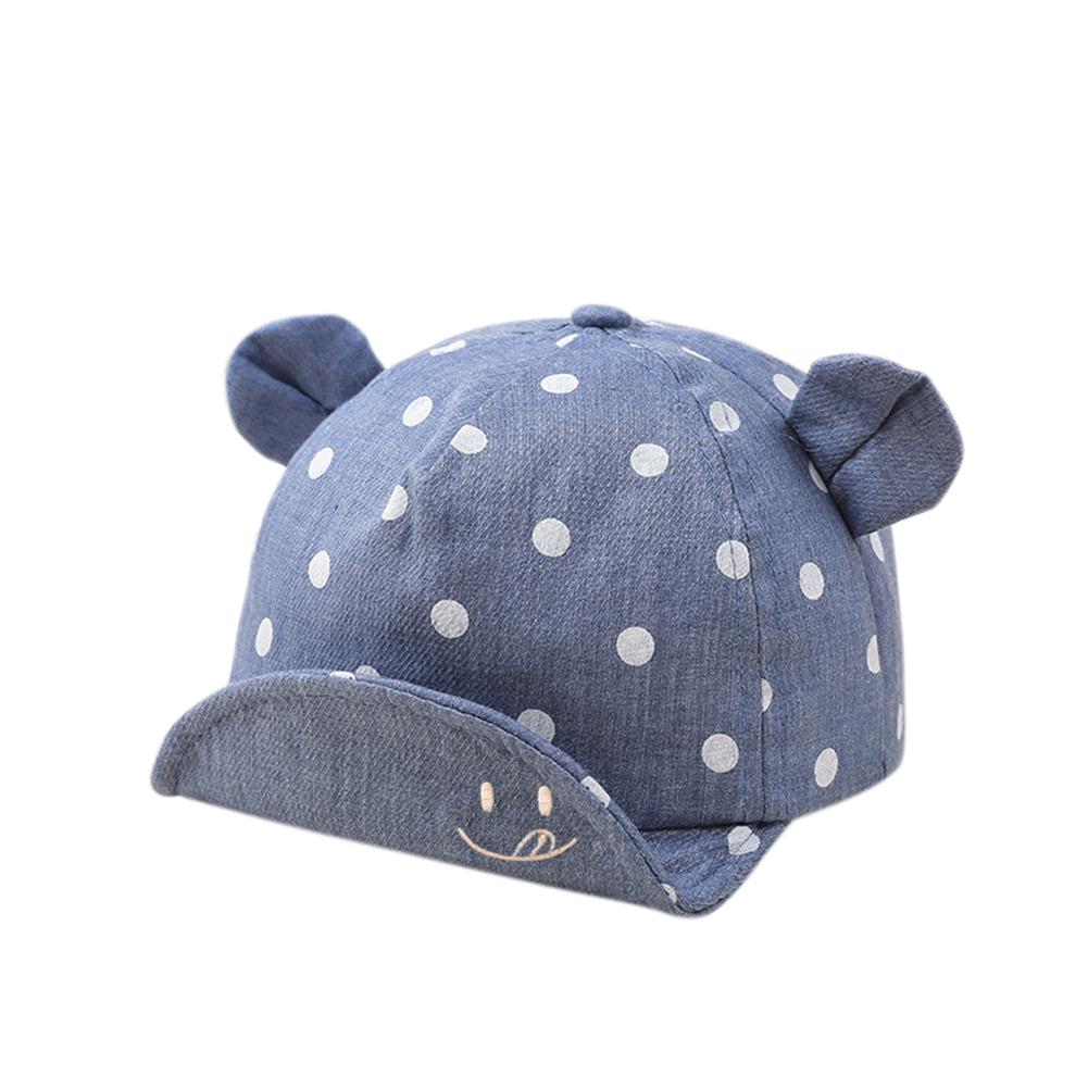 Flip Edge Hat Cotton Pot Pattern Cartoon Ear Design Warm Hat Sunbonnet
