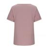Temperament Casual Round Neck Top Cotton and Linen Button Up Women’s Blouses & Shirts