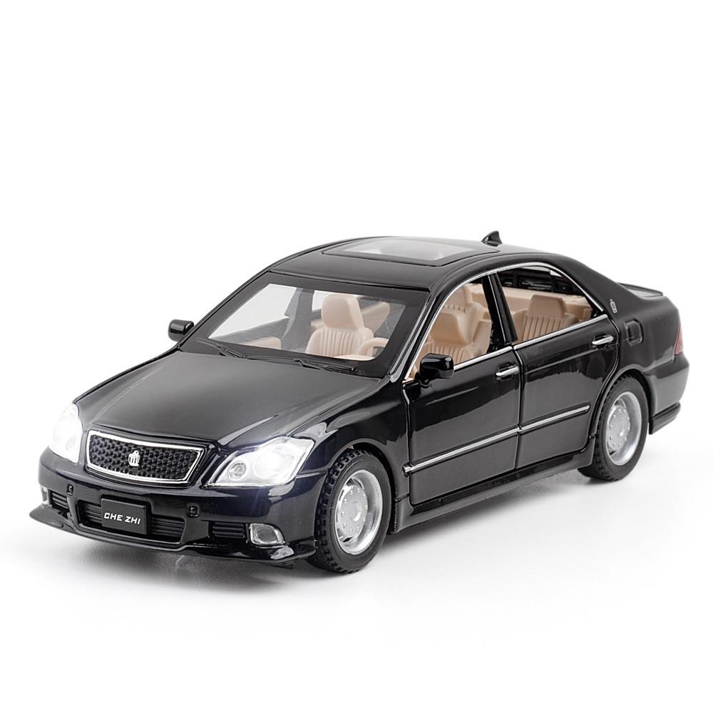 

Модель автомобиля из сплава Toyota Crown Classic Седан со светом и звуком для коллекционеров чёрный