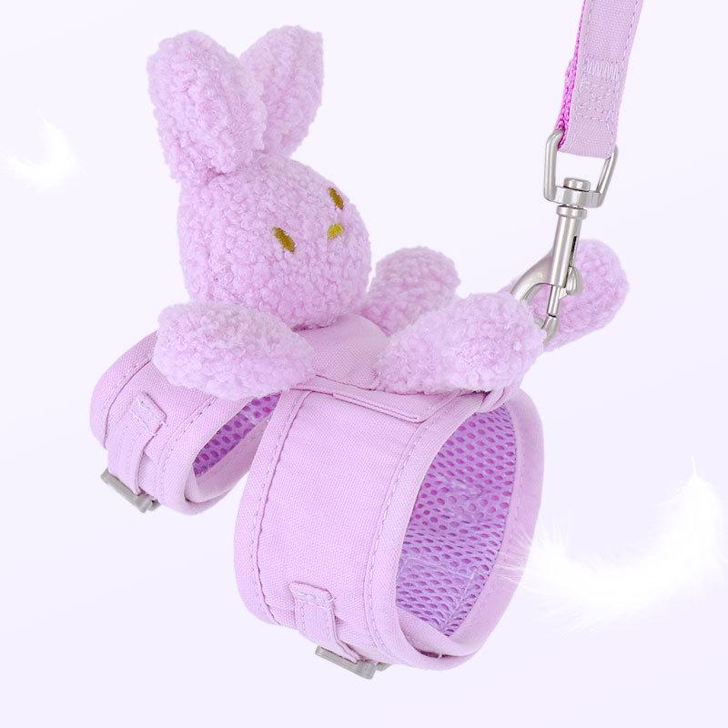 Vest-Style Harness and Leash for Small Dogs and Cats - Ideal for Pomeranians, Bichons, and Teddy Breeds