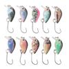 10PCS with 3D Eyes Hard Baits 3cm 1.5g Topwater Lures Durable Crankbait Lures  for Bass Trout Pike
