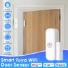 Tuya WiFi or Zigbee Door/Window Sensor Smart Home Open/Closed Alarm Security System Smart Life Remote Monitoring