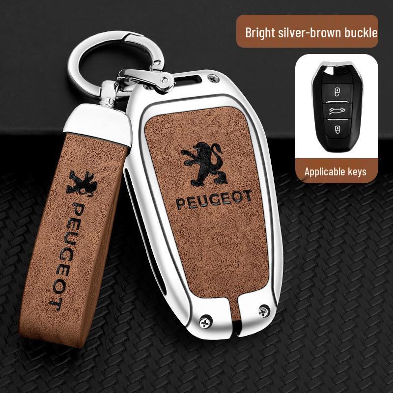 Dongfeng Peugeot 408/308/3008 Key Case - Metal, Anti-Lost Design