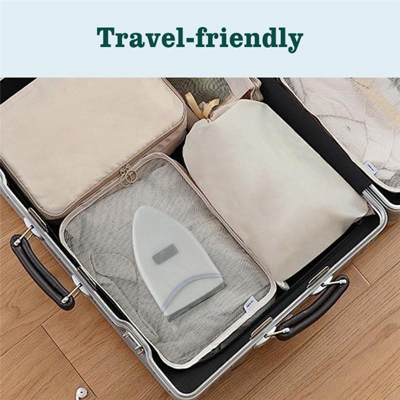 Practical-2Pcs Handheld Ironing Board Resistant Steamer Mitt With Finger Loop Mini Ironing Board