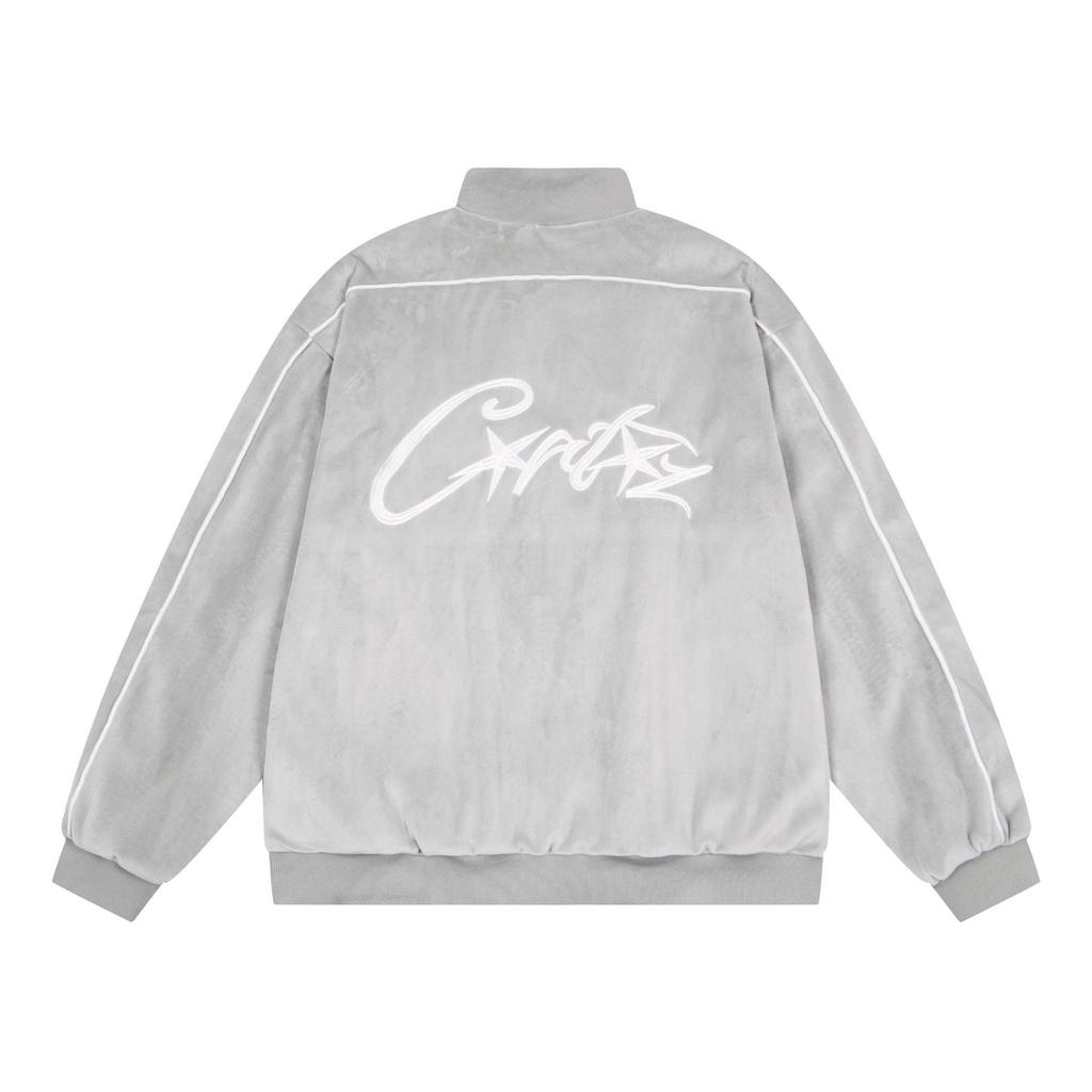 Corteiz Trendy Woolen Zipper Cardigan - American Retro Street Hip Hop Unisex Jacket