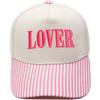 LOVER three-dimensional embroidery color matching truck driver hat European and American men and women couples casual sunshade baseball cap