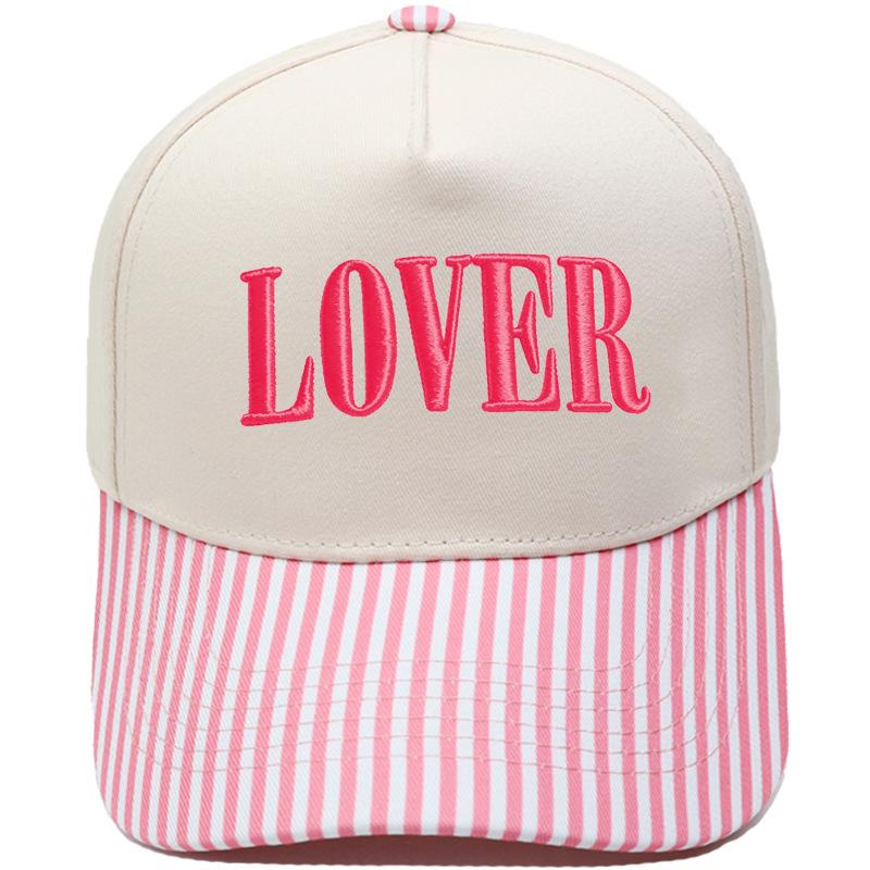 LOVER three-dimensional embroidery color matching truck driver hat European and American men and women couples casual sunshade baseball cap