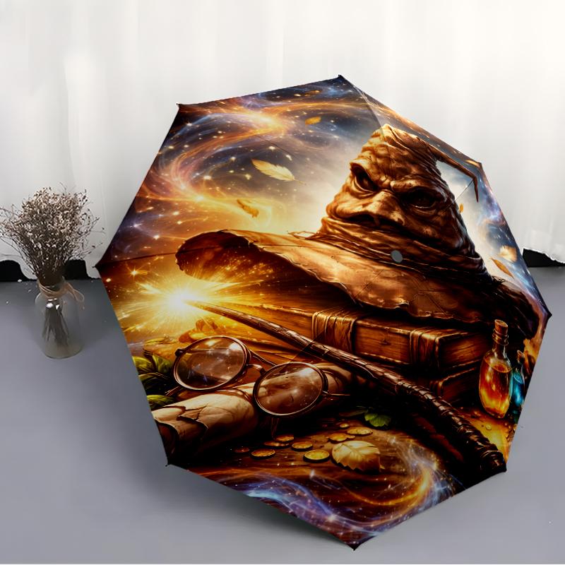 1pc H-Hogwarts Umbrella, Sun Protection, And UV Shielding. It Has Eight Sturdy Ribs for Outdoor Use And Perfect As a Holiday Gift