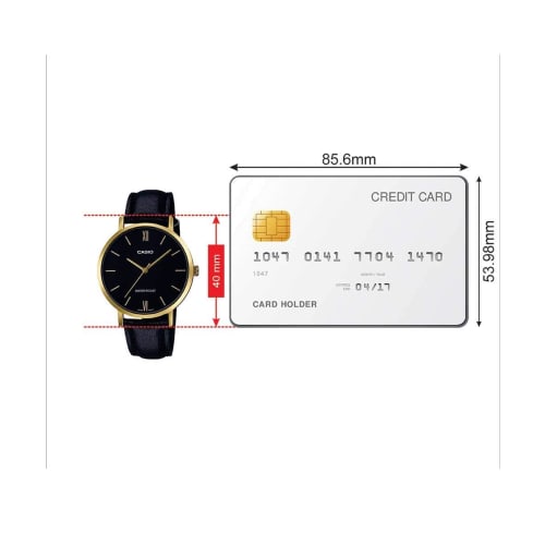 Casio LTP-VT01GL-1B Standard Black Women's Analog Casual Quartz Watch, Ships Internationally