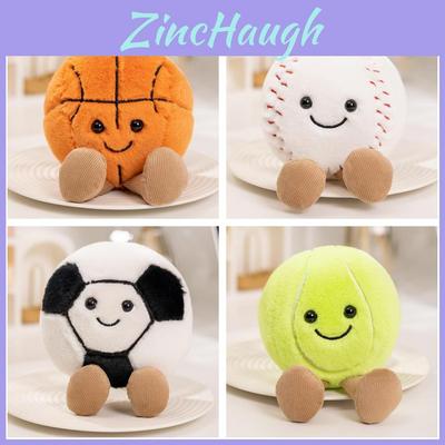 Adorable Plush Animal Sports Dolls For Football Basketball Baseball And Tennis Fun Gifts