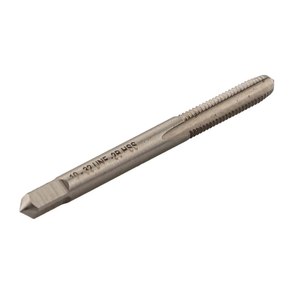 10x32 Thread Tap High Speed Steel Tap Straight Groove Tap Suitable For Shallow Holes Clear Thread Without Burrs