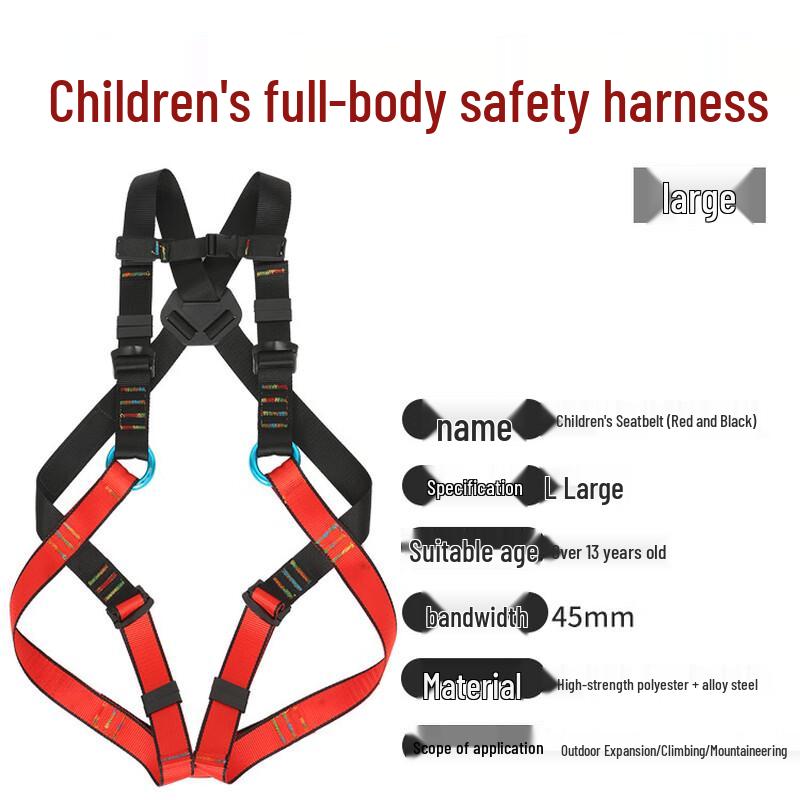 

Shao an Children s Full Body Climbing Safety Harness Large (13+ Years)