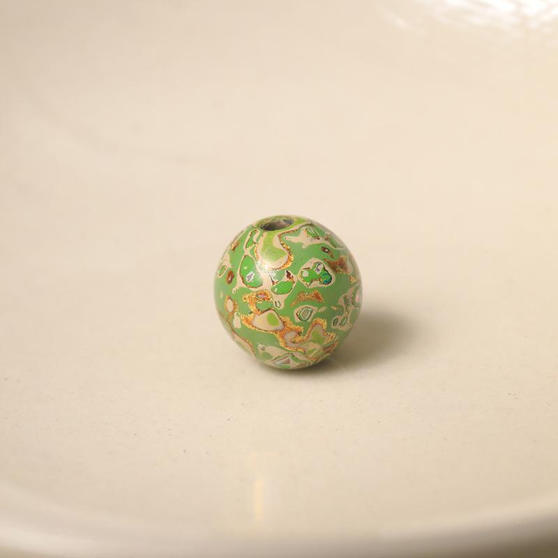 Genuine Flawless 8mm Lacquer Beads Inlaid with Mother-of-Pearl Buddhist Prayer String