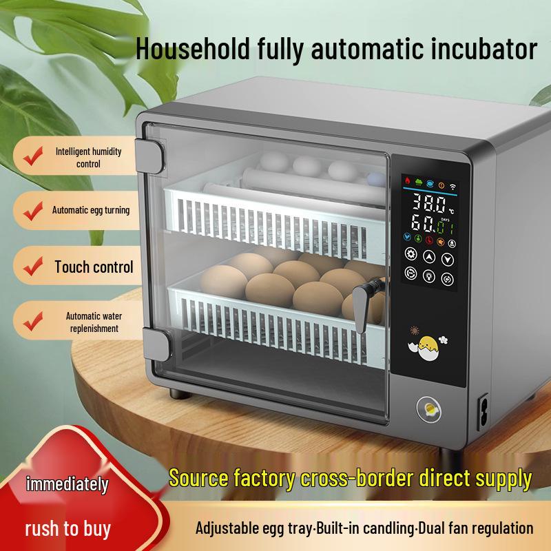 Dual Power Chick Incubator Box - Household Temperature-Controlled Hatchery AU 24 Intelligent Single Power