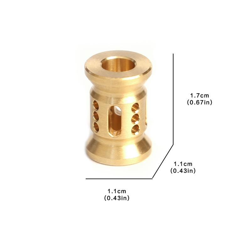 Hollow Out Brass Knife Beads Umbrella Rope Cord Outdoor Knife Pendant EDC Fidget Slider Accessories Adults Gifts