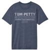 Tom Petty Stacked Text Navy T-Shirt