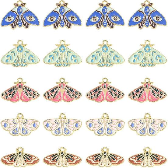 DanLingJewlry 50Pcs 10 Styles Zoo Animal Charms Cute Enamel Animal Charms Panda Fox Giraffe Tiger for DIY Jewelry Making
