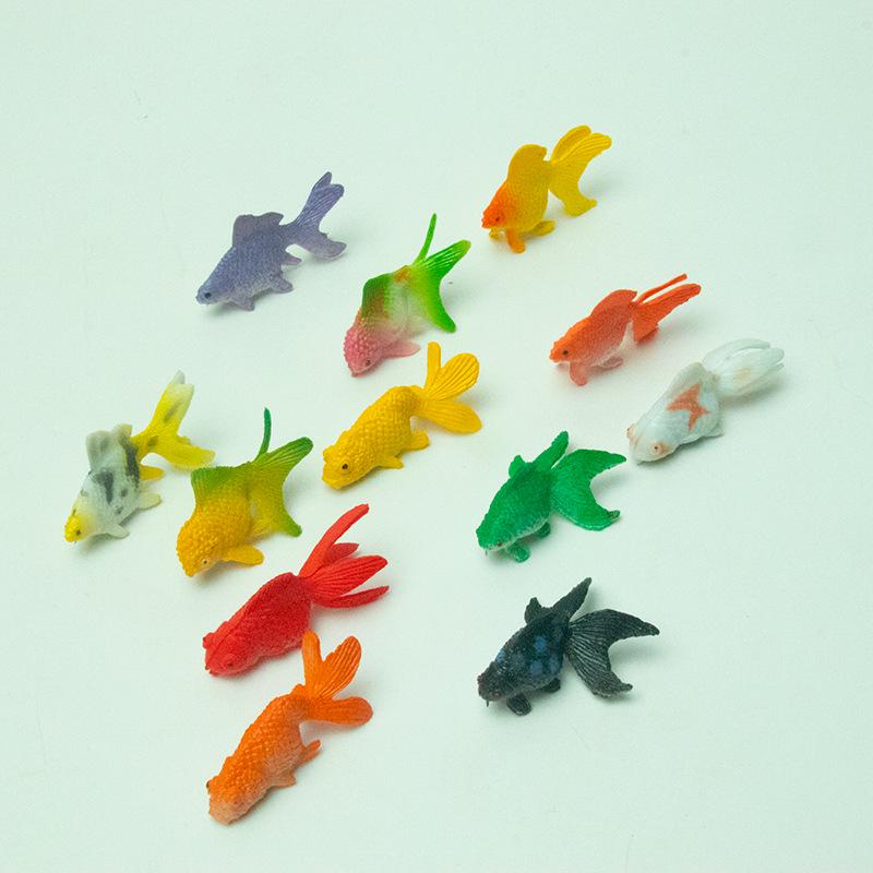 

12 Игрушек-симуляторов золотых рыбок: Искусственные маленькие пластиковые рыбки для украшения аквариума