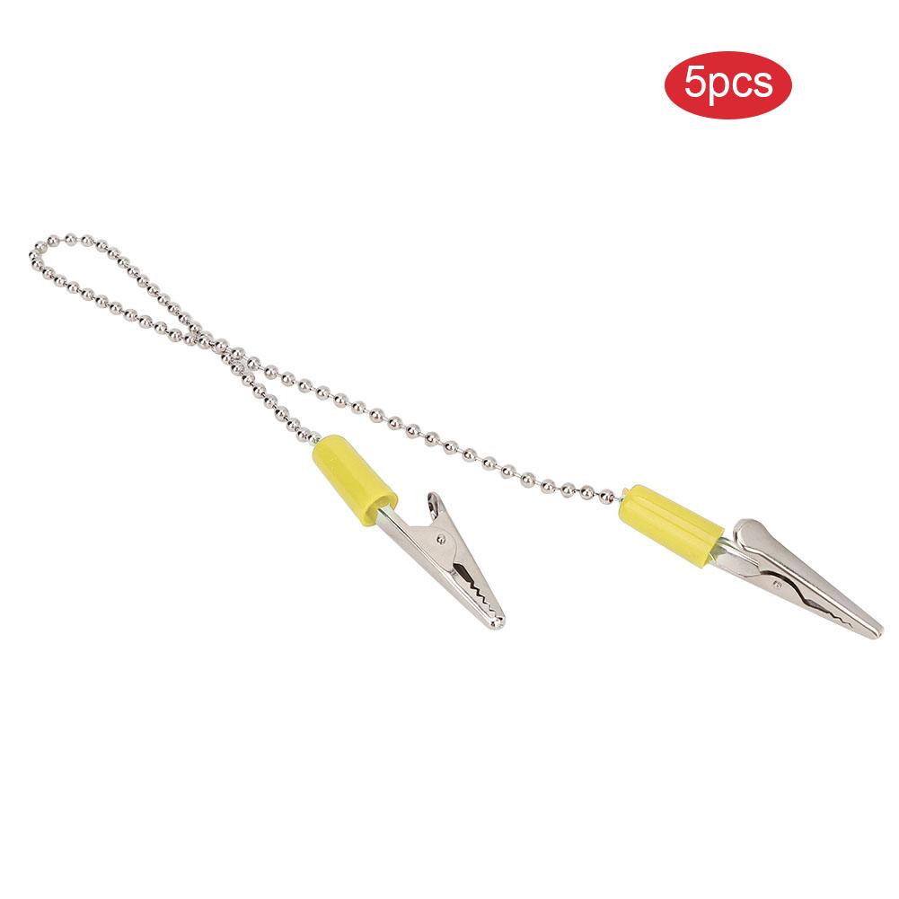 5pcs Dental Lab Bib Clip Napkin Holder with Flexible Steel Ball Chain Dentist Supplies