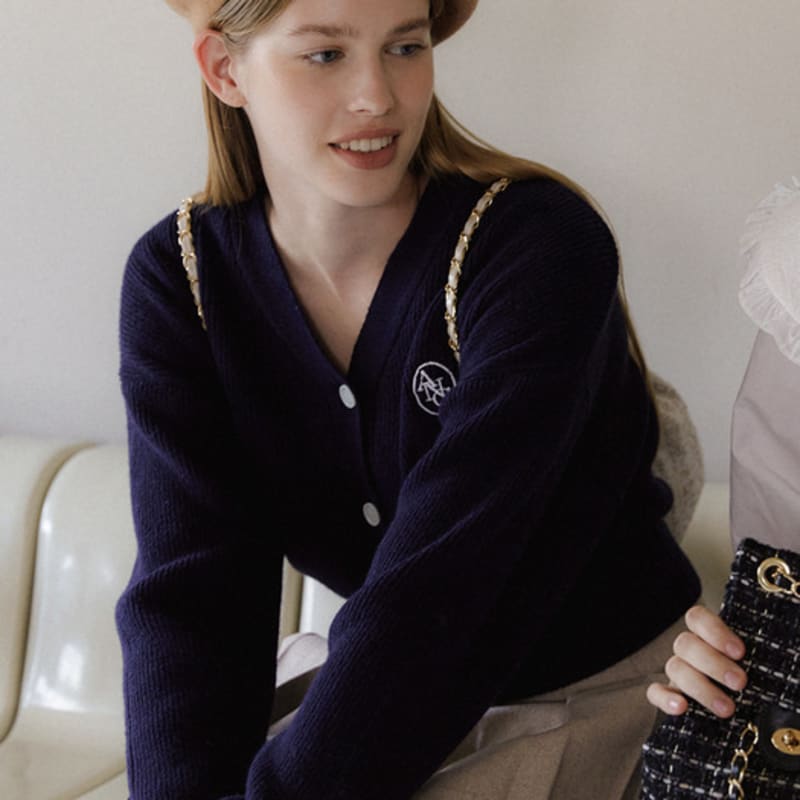 ANOETIC ANC LOGO POINT WOOL BERET_BEIGE