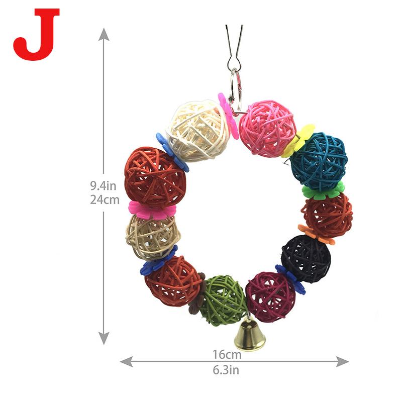 Papageien-Schredderspielzeug, trocken, Anti-Beiß-Papageienkäfig, Futtersuchspielzeug, Kauspielzeug mit Glocke, Papageienspielzeug und Vogelzubehör für Haustierspielzeug