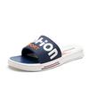 Summer slippers men's fashion outer wear personalized outdoor beach sandals couple non-slip one-word drag tide plus size student