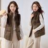 New Down Cotton Vest Women's Short Plush Vest Autumn and Winter New Casual Loose Coat