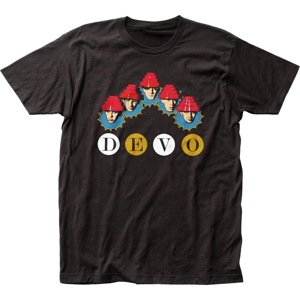 Devo Whip It Heads Мужская футболка Музыка Классический Концерт Рок-группа Футболка Новая Черная XL