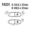 Motorcycle & ATV Brake Pads: FA231 CF650 VN1700