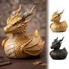 Mythical Creature Desk Accessory Dark Fantasy Dragon Collectible Duck, Gothic Resin Statue for Home Decor, Hand-Painted Ornament Figurine, Medieval