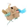 Bird Foraging Box Toys Fun Colorful Shredding Paper Sola Wood Rattan Ball Grass Rope Parrot Foraging Toys