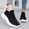 20252025 large size sports women's shoes breathable fly-woven socks shoes one pedal lazy shoes couple shoes