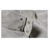 Men's Light Gray Suede Bomber Jacket, Stand Collar Casual Coat with Zipper Pockets, Retro Streetwear Style for Daily Wear