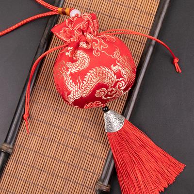 Duftendes Zartes Beutelchen Hängende Dekoration Stoff Elegante Stickerei Hängendes Widget für Auto Innenraum