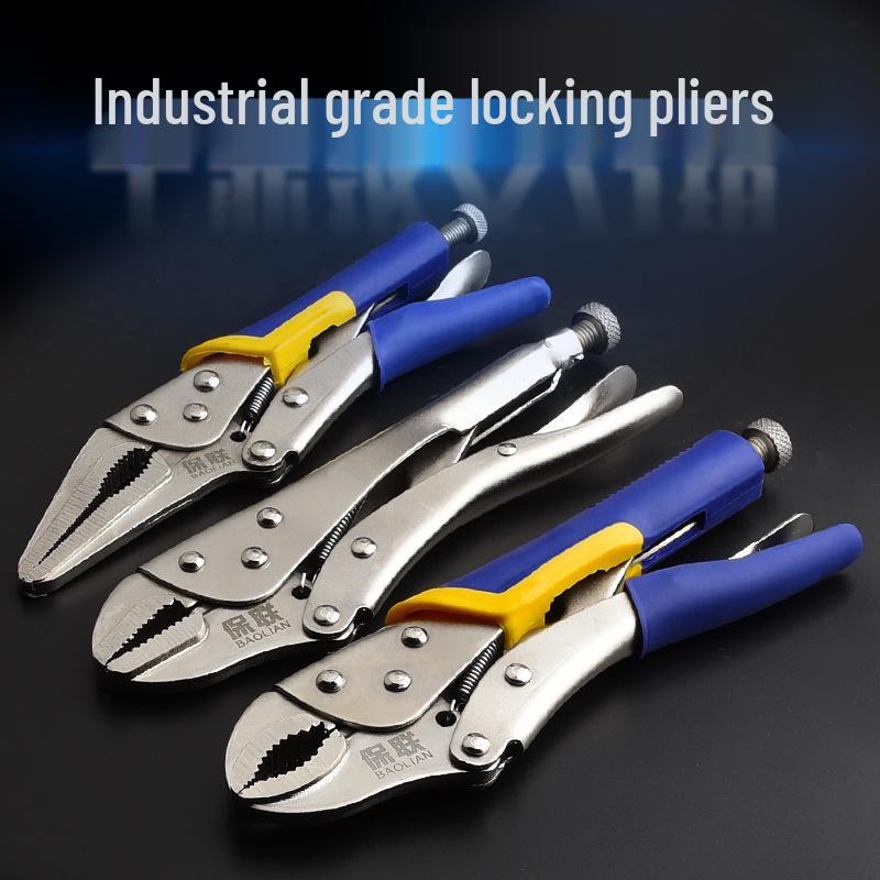 Pinces multifonctions robustes de qualité industrielle: Bouche Ronde, Serrage Automatique de Type C, Nez Plat, Pince de Fixation à Scellement Rapide.