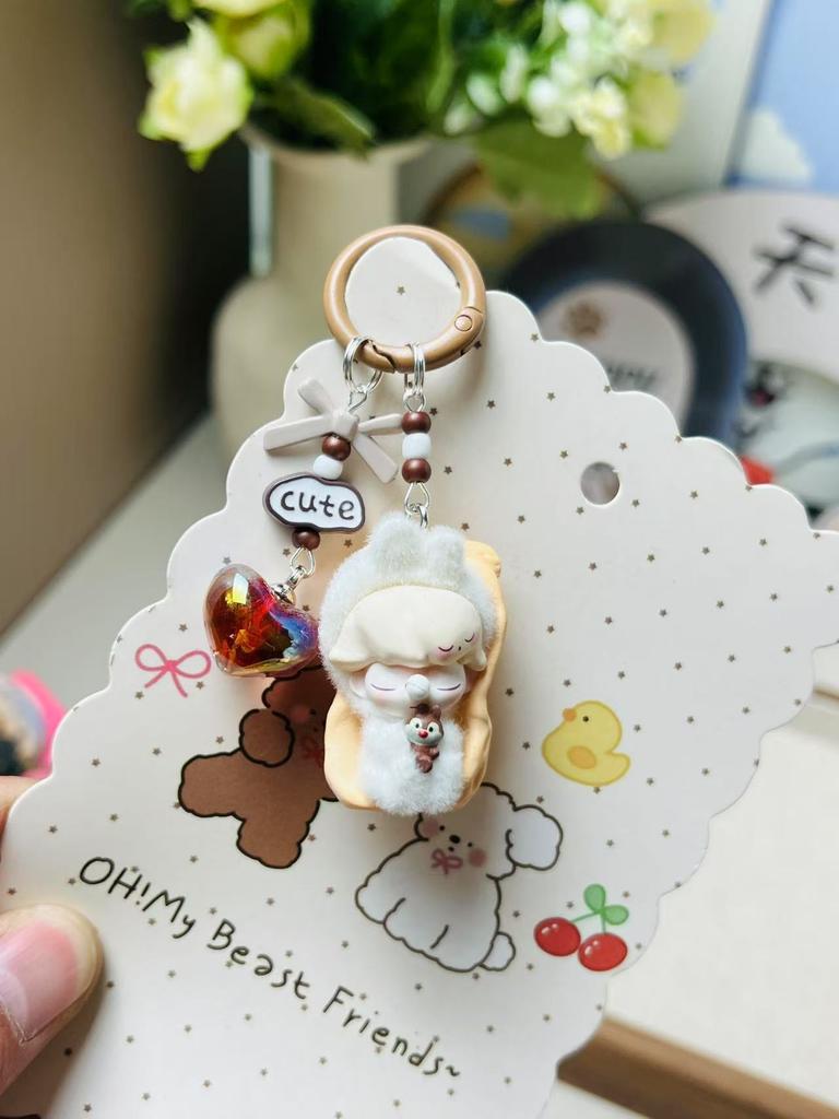 It Can Be Punched To Make A Keychain, and The Mobile Phone Chain Is Cute and Trendy To Play with.