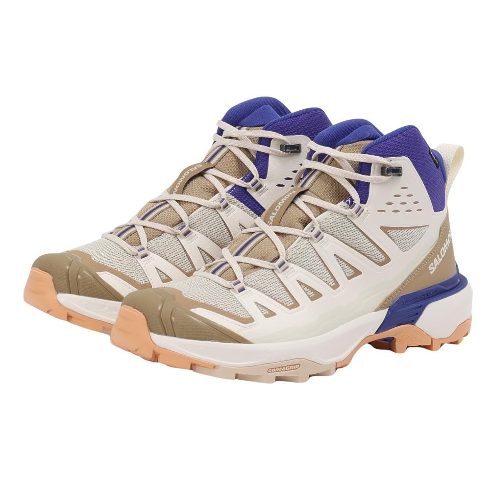 Треккинговые ботинки X ULTRA 360 EDGE MID GTX L47378100 Выбеленный синий [Salomon] Мужские Песочный/Морская капуста/Спектральный 25.5см