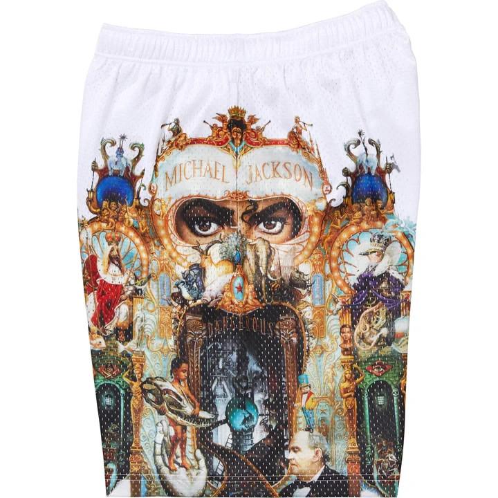 Supreme Michael Jackson Dangerous Mesh Short White