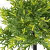 Artificial Topiary Tree with Ground 23.62inch Shrub Bush Faux Greenery for Porch