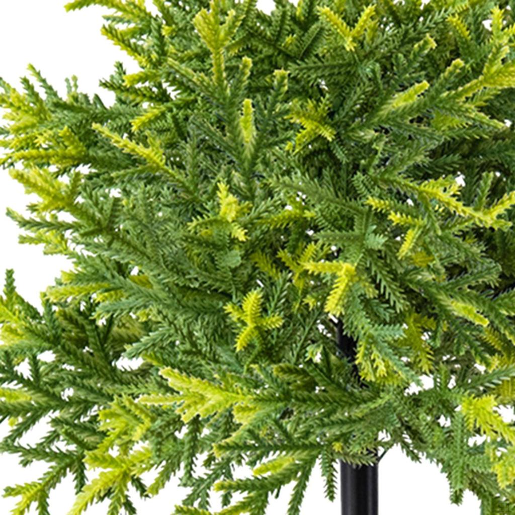 Artificial Topiary Tree with Ground 23.62inch Shrub Bush Faux Greenery for Porch