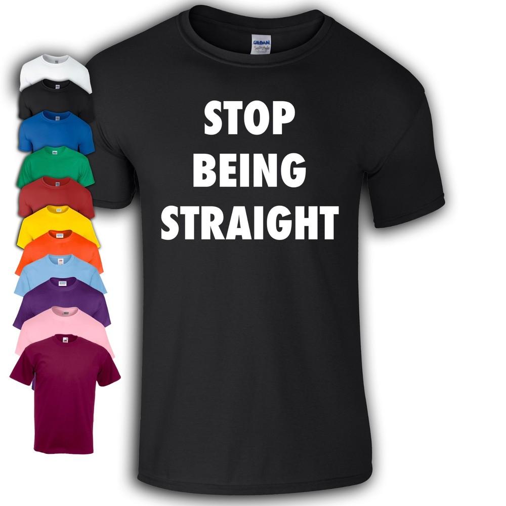 Přestaň být heterosexuál Tričko | Gay Pride | Vtipné | LGBTQ+