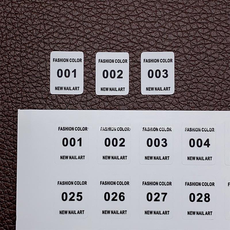 Nr. 1-240 Nagellack Nummer Aufkleber Etikett Farbe Gel Flasche Lippenstift Nägel Spitzen Display Nummerierung Maniküre Werkzeug Lack Kleber