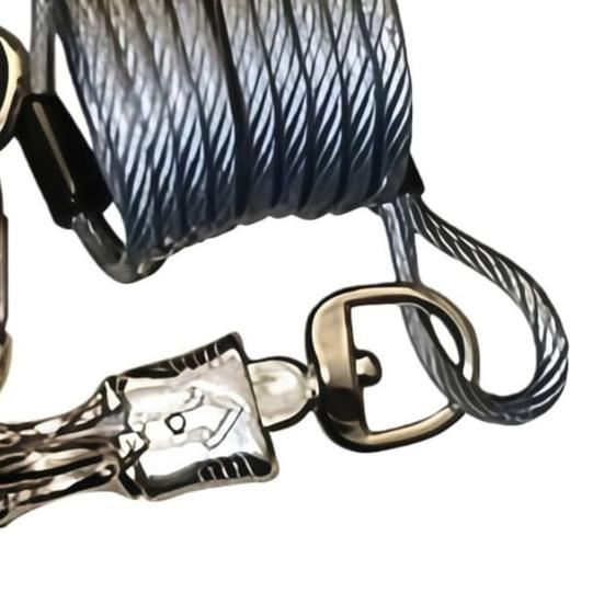 Corda elastica per cavalli regolabile, estensore per guinzaglio equino, corda elastica a spirale ammortizzante per campeggio, equitazione su sentiero, toelettatura