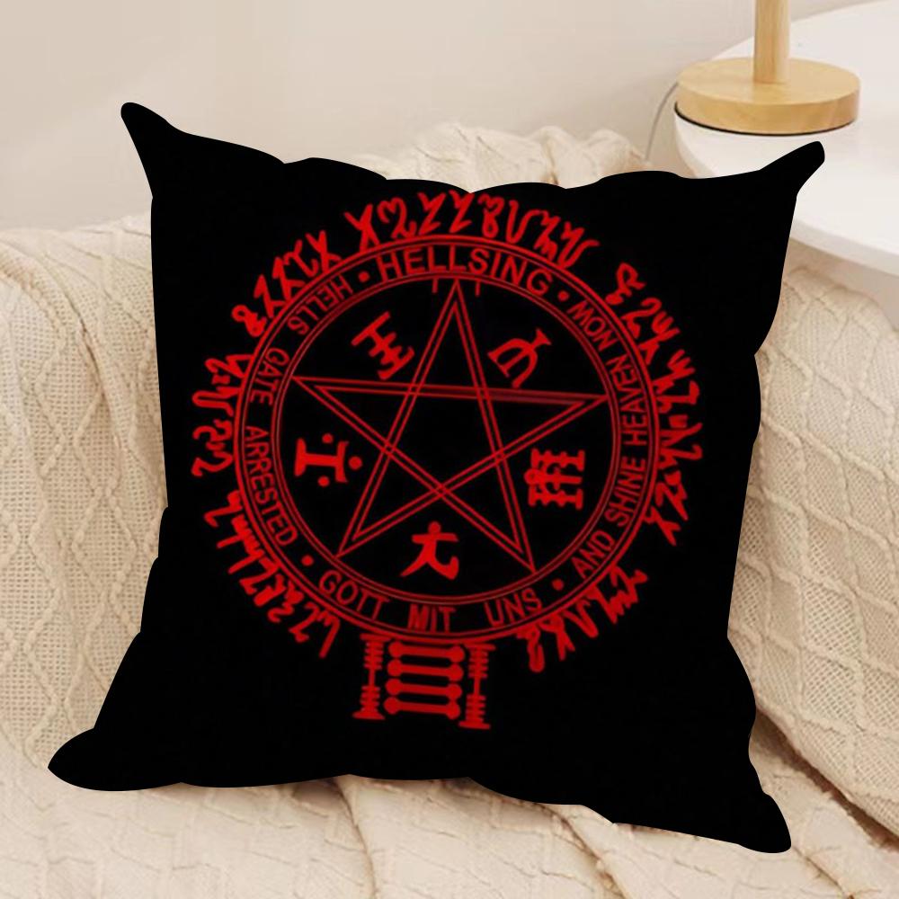 Anime CCastlevania Cushion Cover Silky Short Plush DoubleSided Printed Pillow Case for Sofa All Seasons Home Decor Gift