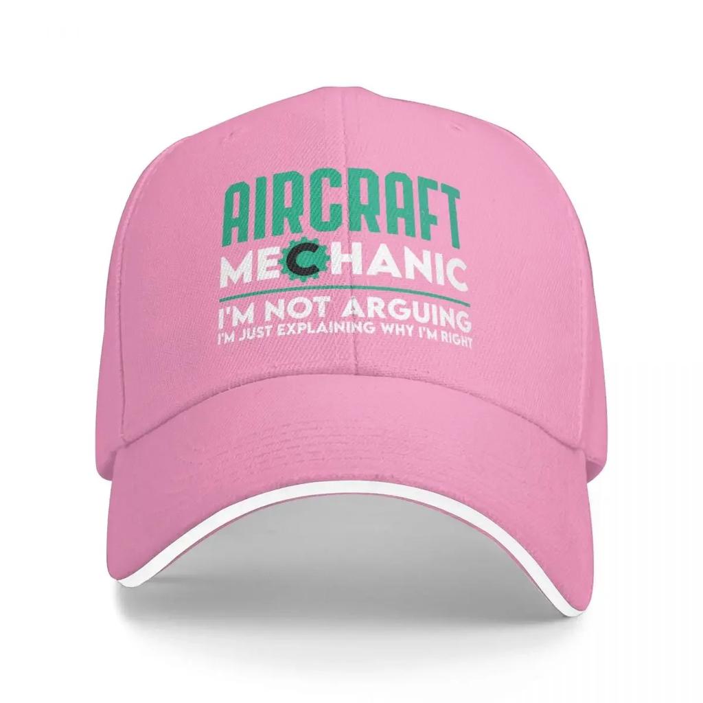 Aircraft Mechanic Im Not Arguing Im Just Explaining Why Im Right Funny Aviation Mechanic Gift Baseball Cap