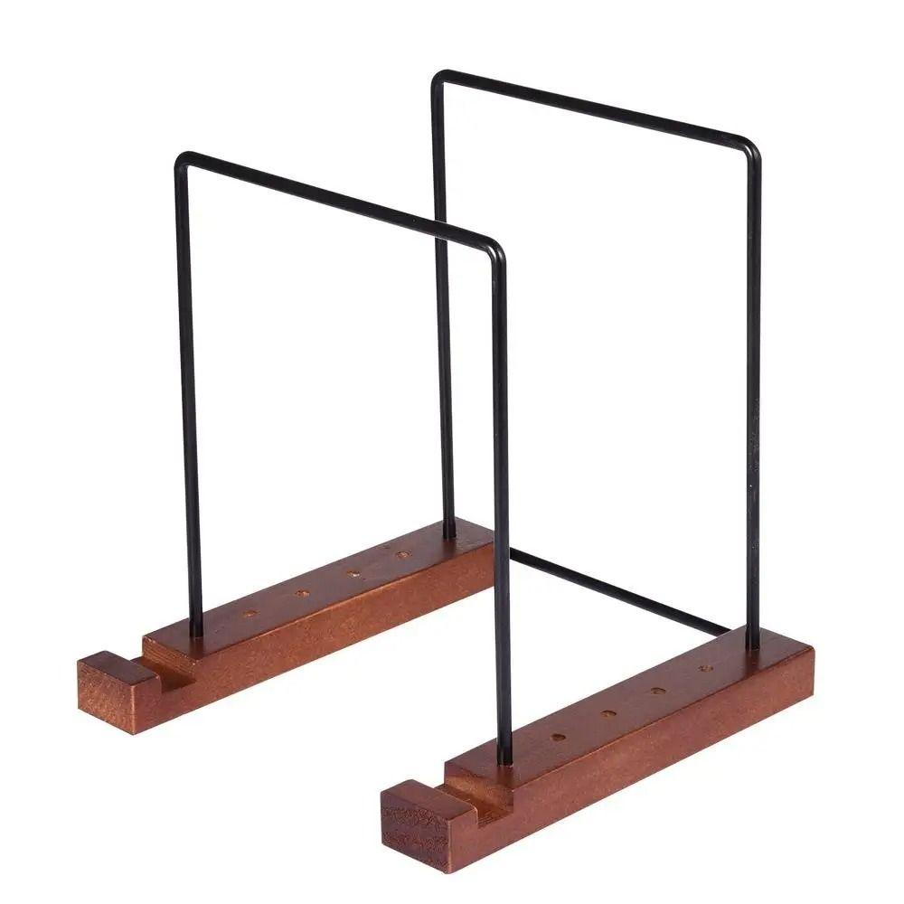 Large Capacity Record Stand Black Iron Deskop Rack Room Decorations Vinyl Record Holder  Books
