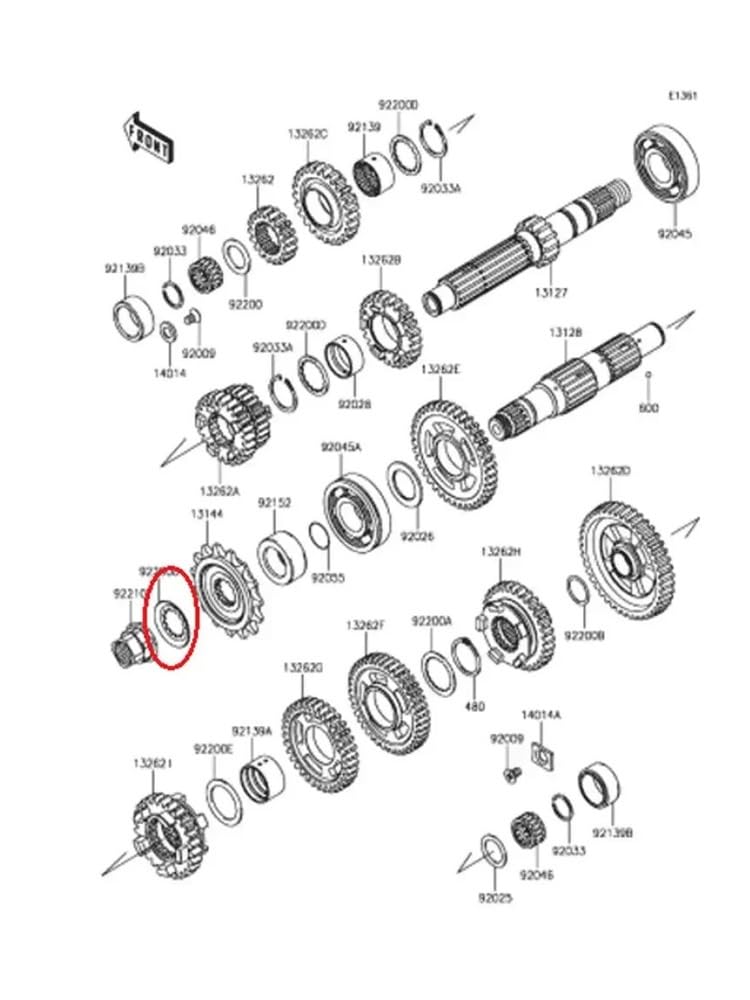 Front Sprocket Lock Washer for ZX10R ZX-6R ZX-6RR ZX7R ZX7RR ZX9R